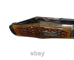Pocketknife Case 61050sab 1990 Polding Hunter Antique Green Bone Kp-1574