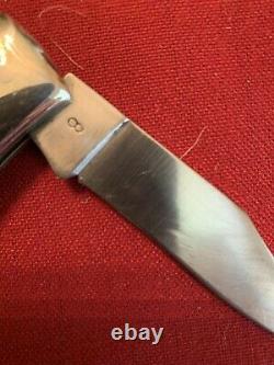 Rare/vintage Camillus #8 Sword Brand Couteau Pliant- Poignée Staglon Fabriqué Aux États-unis28
