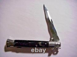 Rostfrei Italie Vintage 9 Pouces Kris Blade Stiletto Verrouillage Retour Folding Knife Dagger