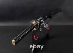 Sabre Japonais Samurai Katana Pliable 15 Fois Acier au Carbone Ito en Cuir Véritable