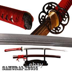 Samouraï Japonais Katana Épée Tranchant Pliée En Acier Tang Complet Lame Unokubitsukuri