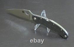 Spyderco Caly 3.5 Couteau Pliant Fibre De Carbone Zdp-189 Lame C144cfpe Nouveau