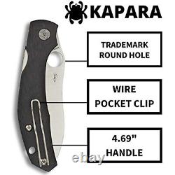 Spyderco Kapara Couteau De Poche Pliant Spécial Avec 3,58 Cpm S30v Premium