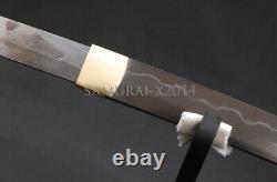 T10 Carbon Steel Clay Tempered Bare Blade Folded 15 Times For Diy Samurai Katana