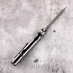 Tanto Knife Pocket Hunting Survival Military D2 Steel Titanium Poignée S
