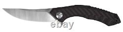 Tolérance Zéro 0462 Couteau Pliant Fibre De Carbone Satin Cpm-20cv Blade Zt Dealer