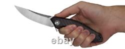 Tolérance Zéro 0462 Couteau Pliant Fibre De Carbone Satin Cpm-20cv Blade Zt Dealer