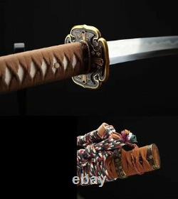 Top Clay Tempered Polded Steel Japonais Katana Sword Tachi Sharp Blade Full Tang