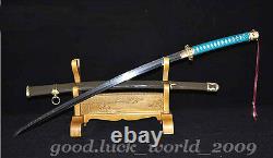 Top Qualité Militaire Japonais 98 Type Samurai Sword Clay Acier Plié Trempé
