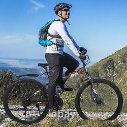Vélo De Montagne Pliant Suspension Complète 29 En 21 Vitesse De Frein À Disque En Acier Au Carbone Us