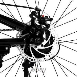 Vélo de Montagne 26 pouces 21 Vitesses MTB Pliable avec Suspension Intégrale et Freins à Disque Doubles