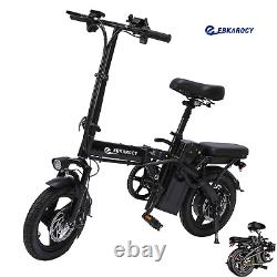 Vélo électrique pliable EBKAROCY 14'' avec moteur de 400W, VAE avec batterie au lithium de 48V 15AH.