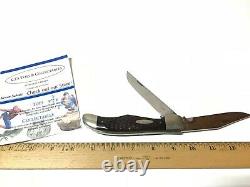 Vintage Case XX Testé 6265 6ab Pliant Hunter 2 Blade Bone Poignée Pliant Couteau