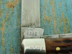 Vintage Pre'64 Case XX 6332 Red Bone Stockman Couteau De Poche Pliant Outils