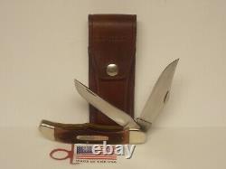Vintage Schrade # 25ot Couteau De Chasse Pliant D'origine Gaine USA