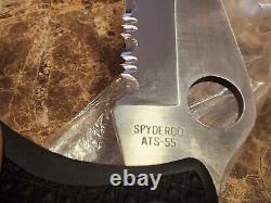 Vtg 1998 Spyderco ATS-55 Endura Clipit Couteau de poche pliant Seki-City Japon NEUF