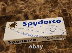 Vtg 1998 Spyderco ATS-55 Endura Clipit Couteau de poche pliant Seki-City Japon NEUF