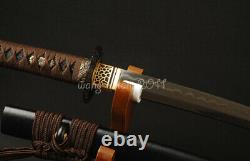 Wakizashi Clay Tempered Polded T10 Steel Handmade Japanese Sharp Practice Sword