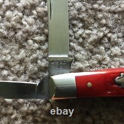 Winchester Congress (4 Blade) 3-1/2 Couteau Pliant À Os Rouges #w15-4930 (nib)