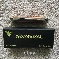 Winchester Serpentine Whittler (3 Blade) 3-5/8 Couteau Pliant #w15-39097bo (nib)