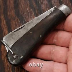 Wwii Military Kutmaster Rope Couteau Fabriqué Aux États-unis Vintage Pocket Pliant